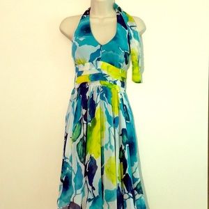 Rinascimento chiffon halter dress from Italy